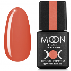 Гель лак MOON FULL color Gel polish , 8 ml № 125 оранжево-червоний