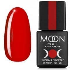 Гель лак MOON FULL color Gel polish , 8 ml № 127 червоно-жовтогарячий темний