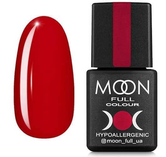Гель лак MOON FULL color Gel polish , 8 ml № 138 клубнично-красный
