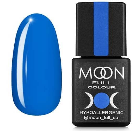 Гель лак MOON FULL color Gel polish , 8 ml № 182 лазурный