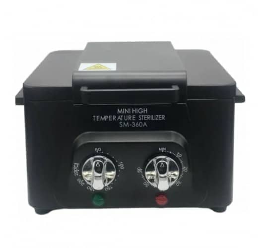 Сухожарова шафа стерилізатор SM 360-А (чорний) 300Вт з механічним керуванням