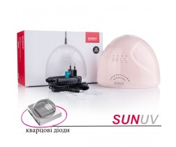 Лампа для маникюра SUNUV SUN 1 48вт, c кварцевыми диодами 2 поколения, розовая (оригинал)