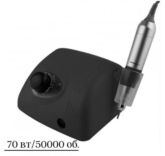 Фрезер ZS-705 70вт 50000 оборотів для апаратного манікюру та педикюру (чорний)