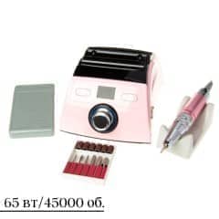 Фрезер ZS-710 65вт/45000 оборотов для маникюра и педикюра (розовый) 