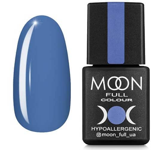 Гель лак MOON FULL color Gel polish , 8 ml № 154 голубой с серым подтоном