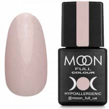 Гель лак MOON FULL Opal color Gel polish, 8 ml №504, ніжно-рожевий напівпрозорий з дрібним золотистим шиммером