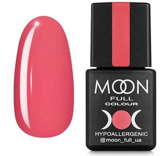Гель лак MOON FULL color Gel polish , 8 ml № 114 лососево-рожевий
