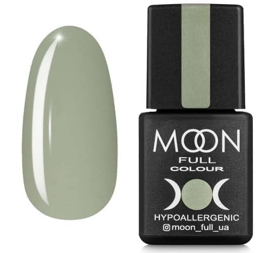 Гель лак MOON FULL Breeze color Gel polish New, 8ml № 428 зеленовато-серый