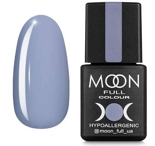 Гель лак MOON FULL color Gel polish , 8 ml № 149 серо-голубой с лиловым оттенком