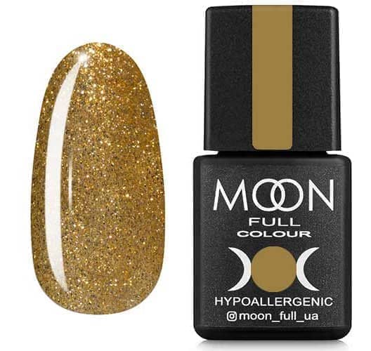 Гель лак MOON FULL color Gel polish , 8 ml № 326 золотий шиммерний