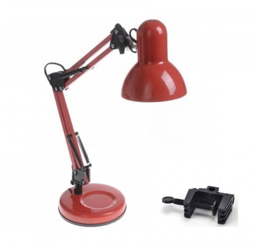 Лампа настольная 2в1 (красная) для маникюра на штативе